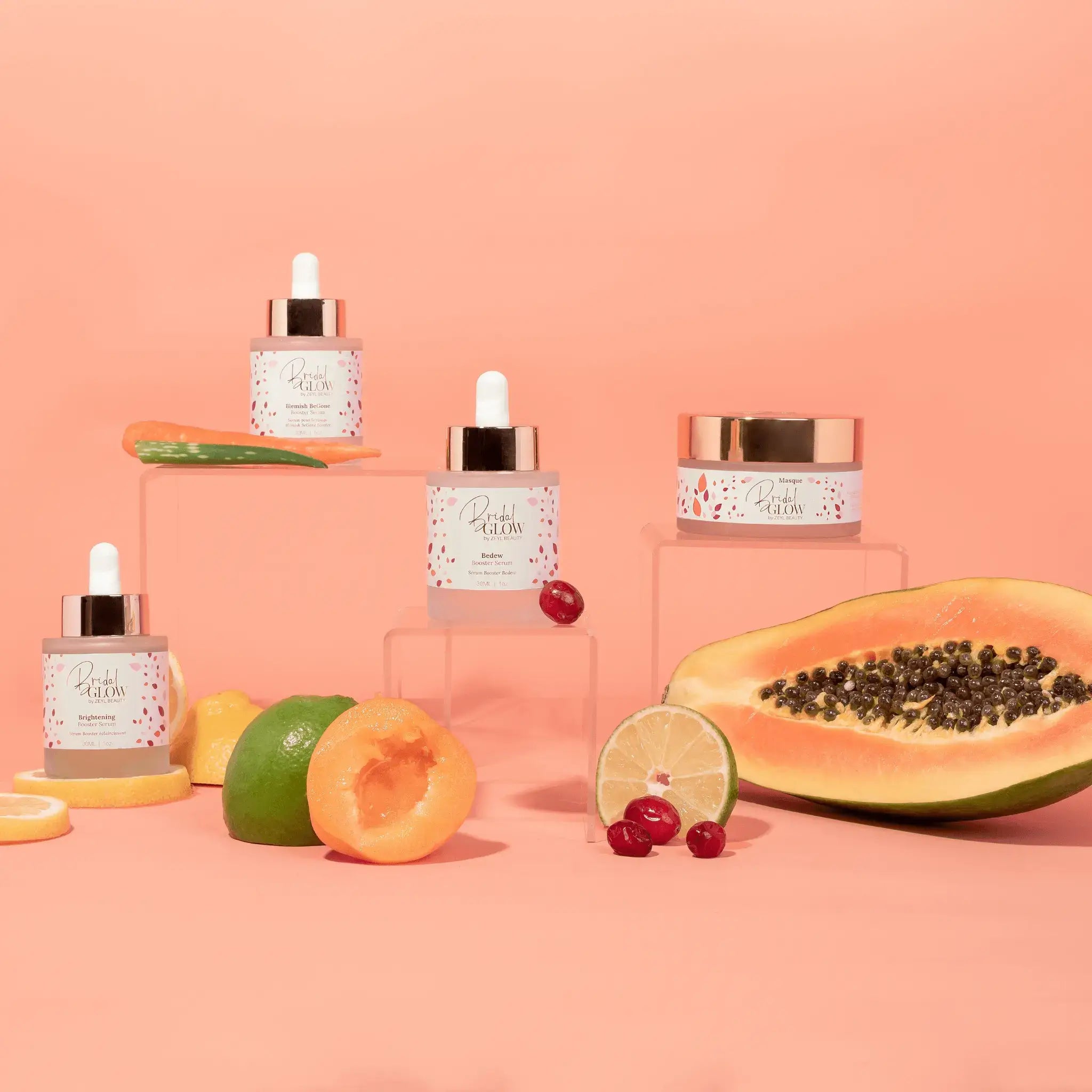 Glow Bundle - Zeyl Beauty Bridal Glow - Zeyl Beauty Bridal Glow Mask, brightens skin tone, fades hyperpigmentation and reduces scarring. cruelty free, plant based vegan skincare.
